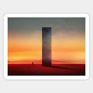 Dreamy Desert abstract lonely landscape Magnet